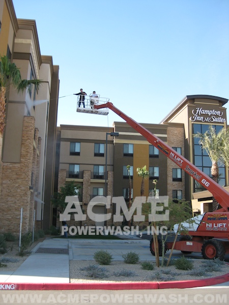 building pressure washing